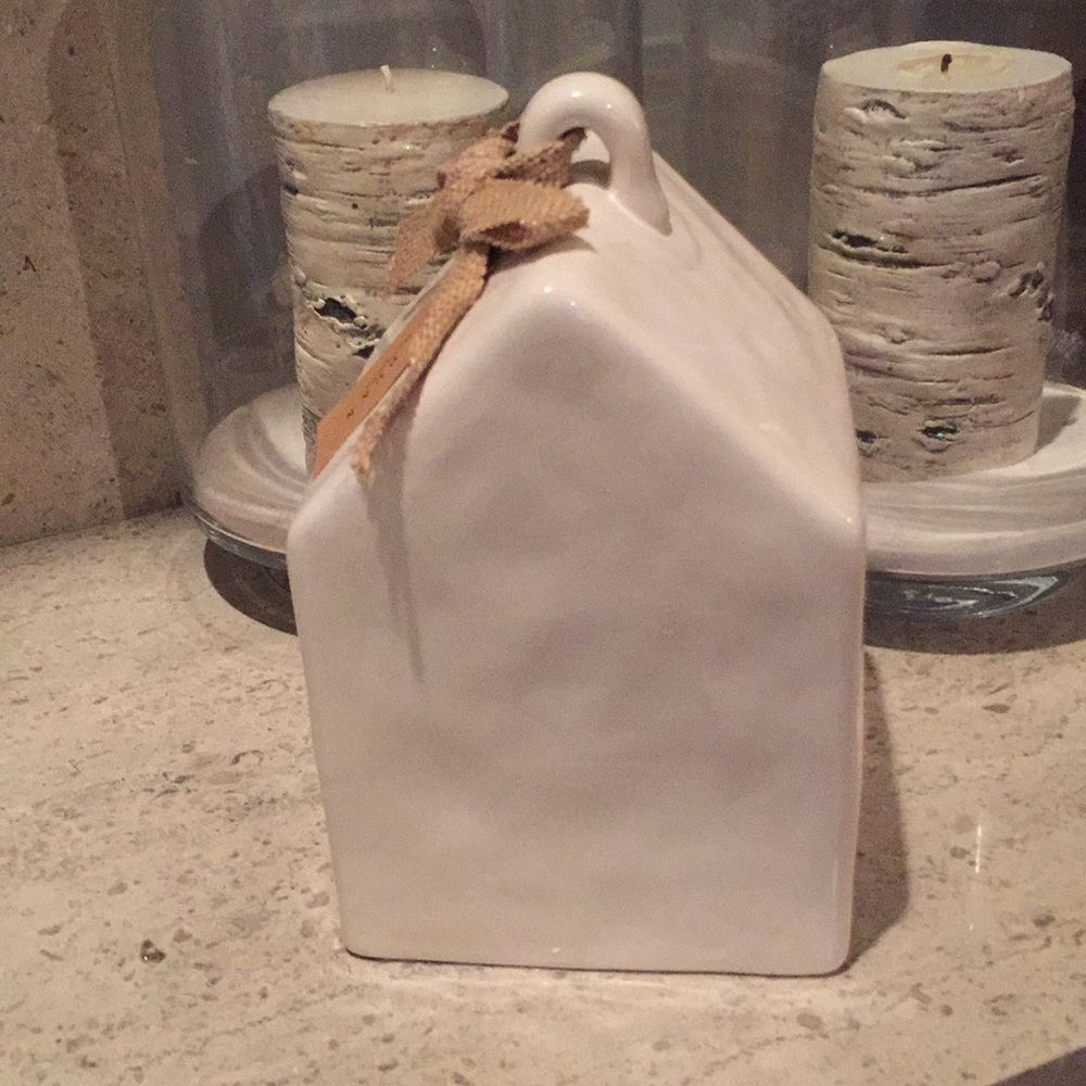 LAST ONE:  Rae Dunn “Home” ceramic birdhouse. - Picture 6 of 9